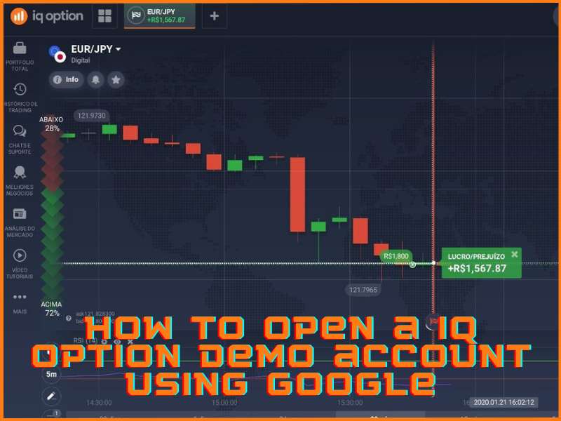 Aprire un conto demo IQ Option tramite l'account Google